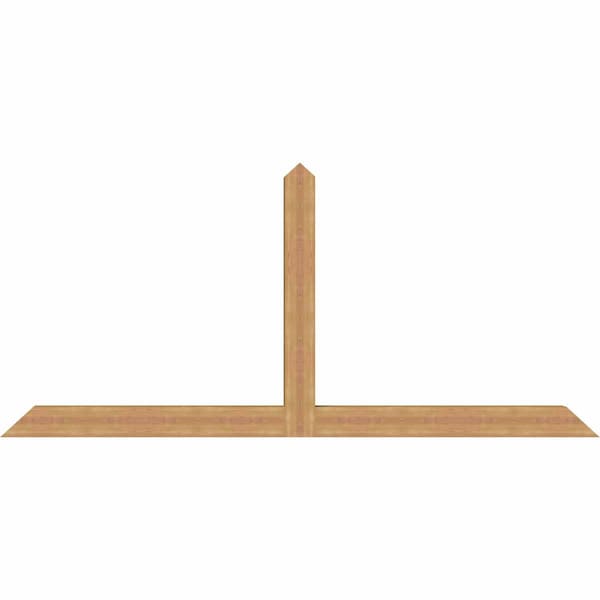 Ekena Millwork Portland Timber Gable Bracket, Western Red Cedar, 108"W x 49"H x 5 1/2"D x 5 1/2"F, 11/12 Pitch GBW108X49X0606POR00SWR - main